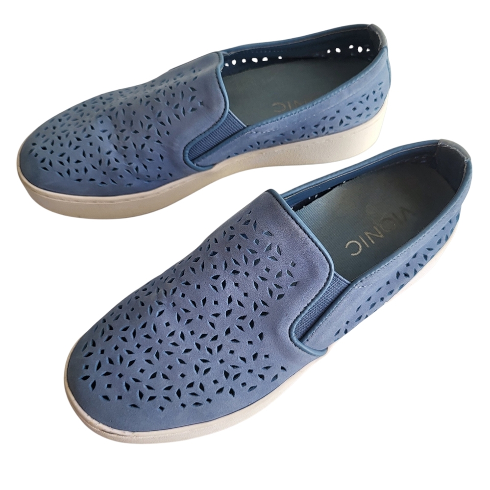 Vionic Blue Slip-On Shoes - Picture 2 of 10